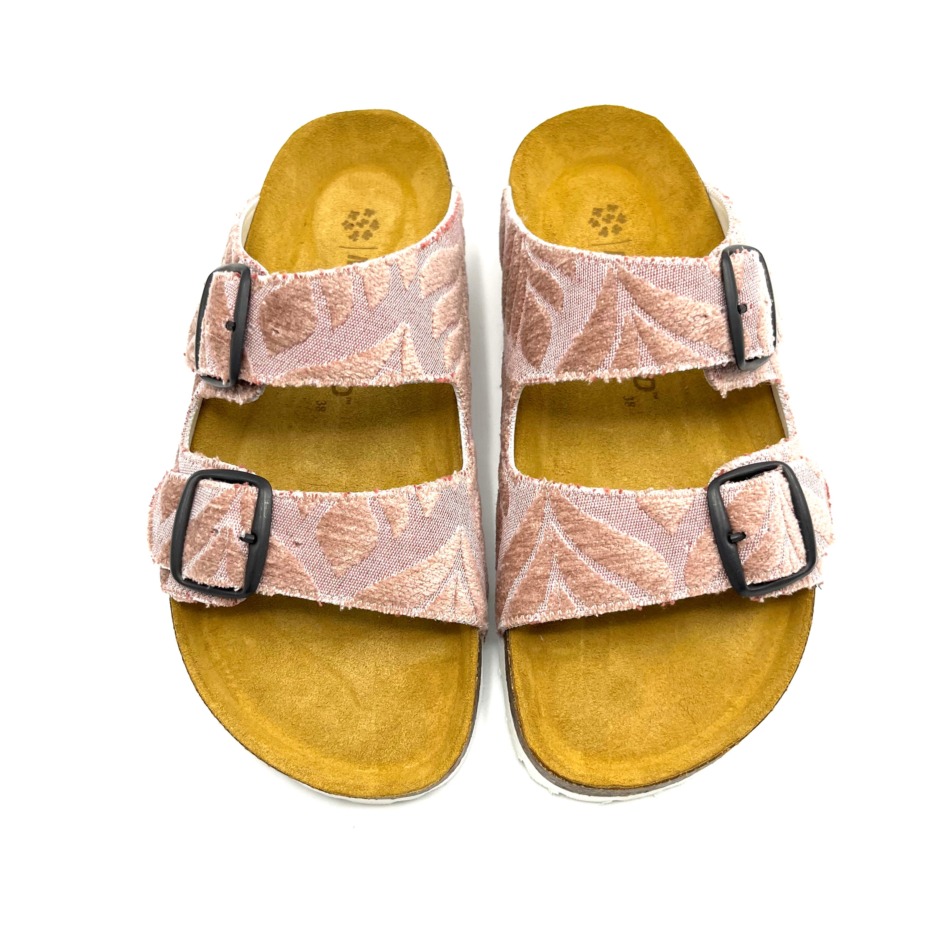 Thora 2-buckle Sandals | Pink Blossom Velvet