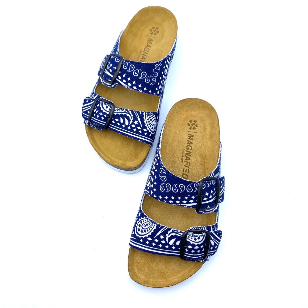 Thora 2-buckle Sandals | Original Navy Bandana