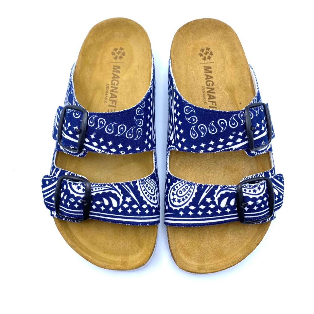 Thora 2-buckle Sandals | Original Navy Bandana