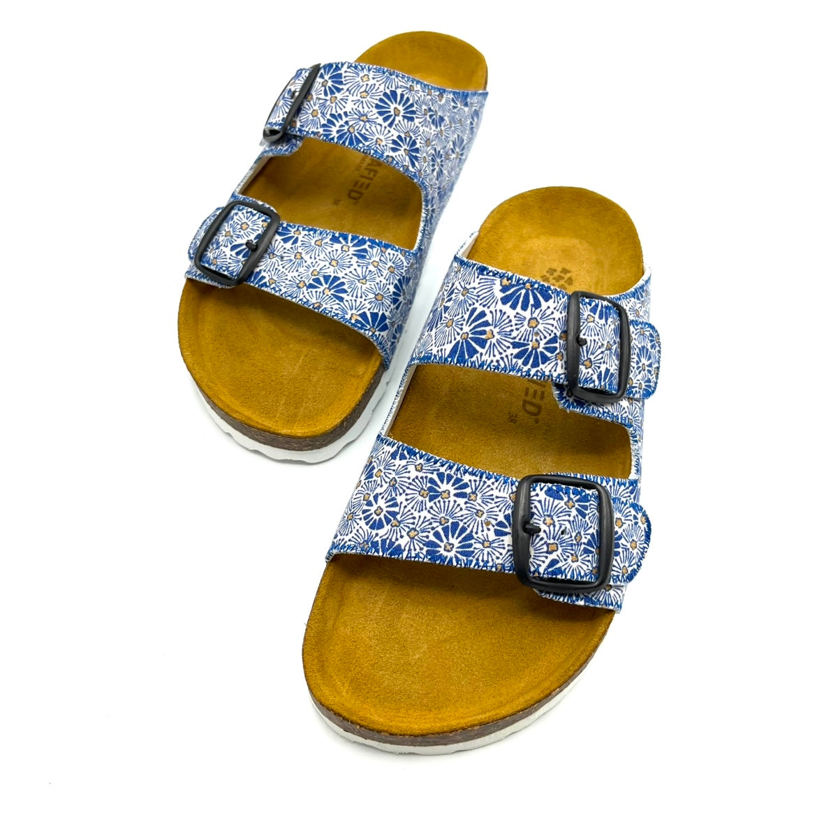 Thora 2-buckle Sandals | Ocean Flower