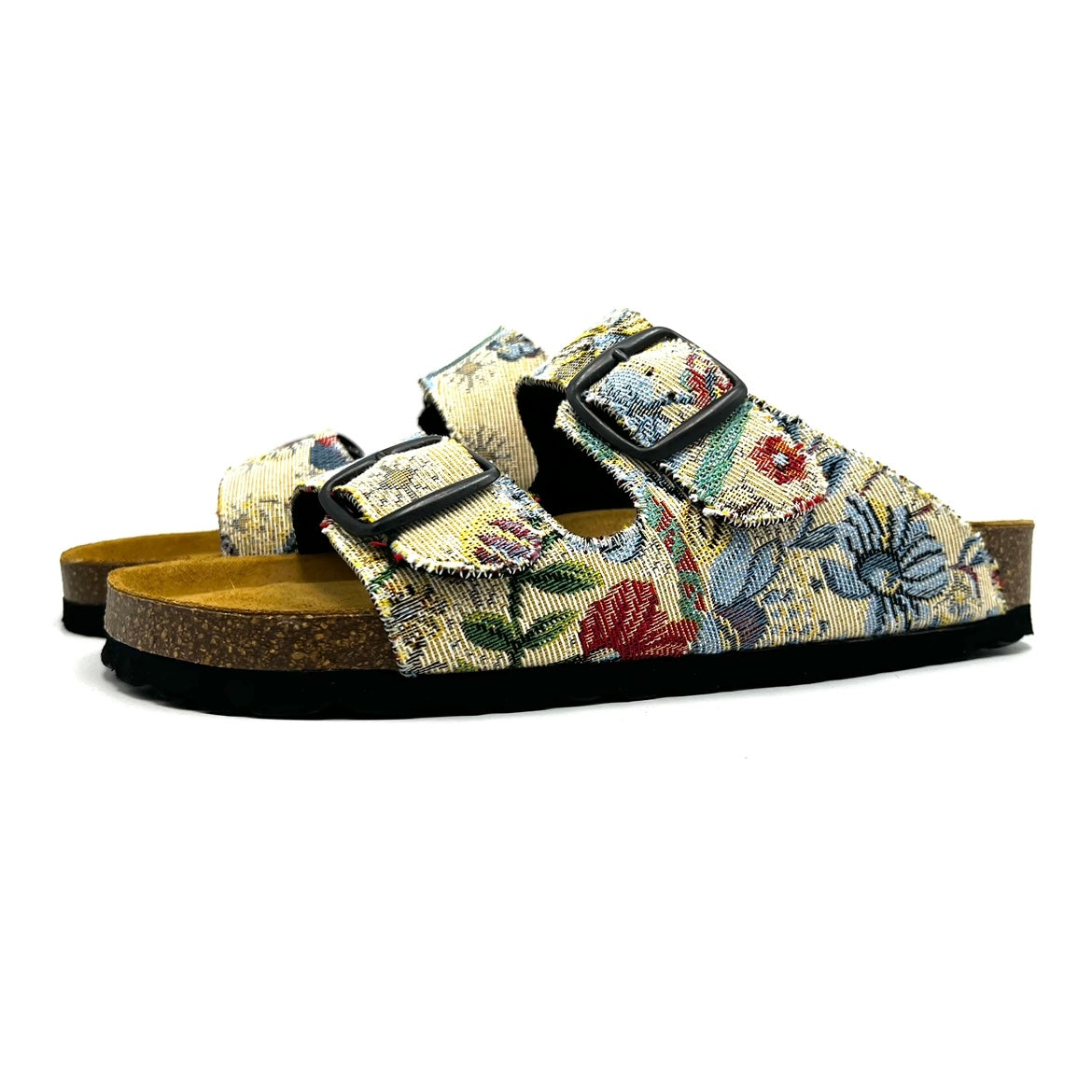 Thora 2-buckle Sandals | Bright Flower