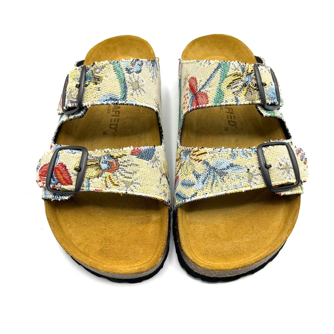 Thora 2-buckle Sandals | Bright Flower