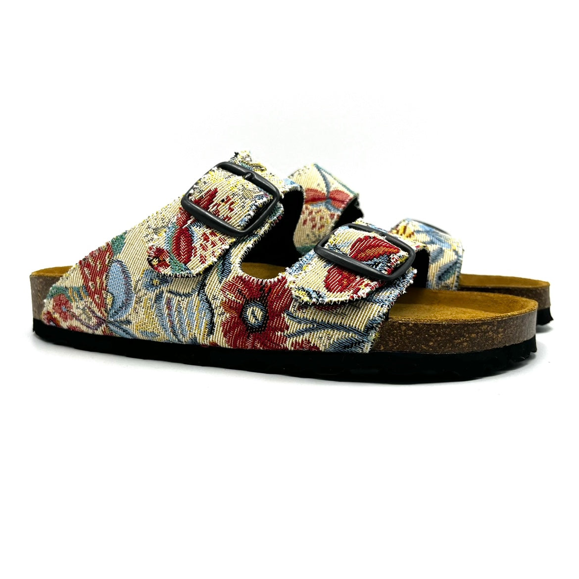 Thora 2-buckle Sandals | Bright Flower