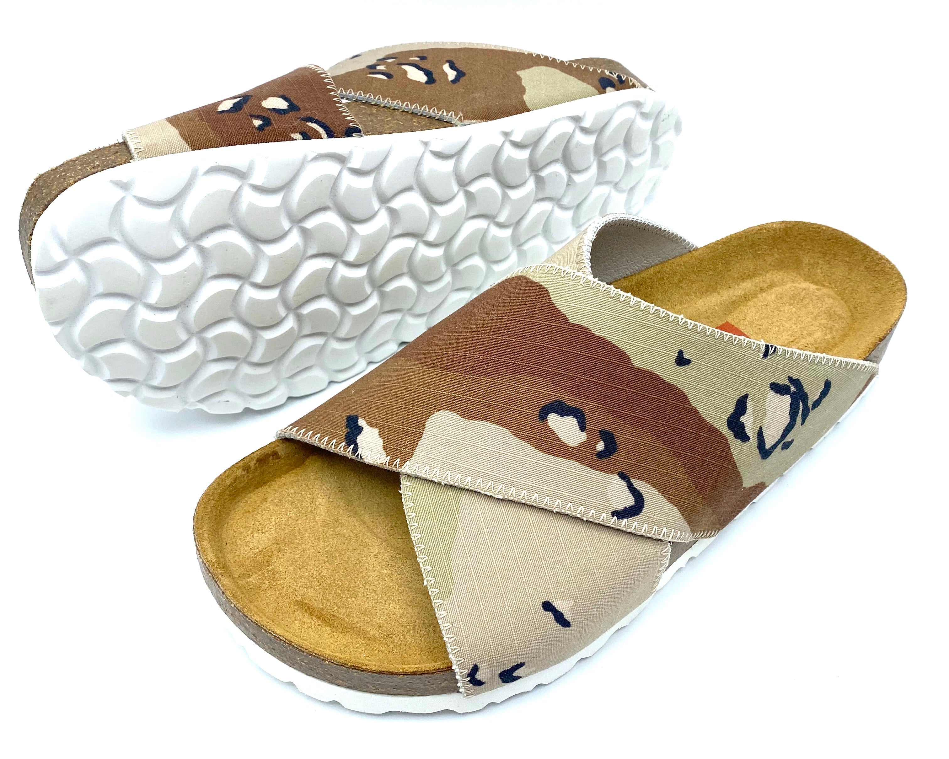 Una Cross-over Sandals | Chocolate Chip Camouflage