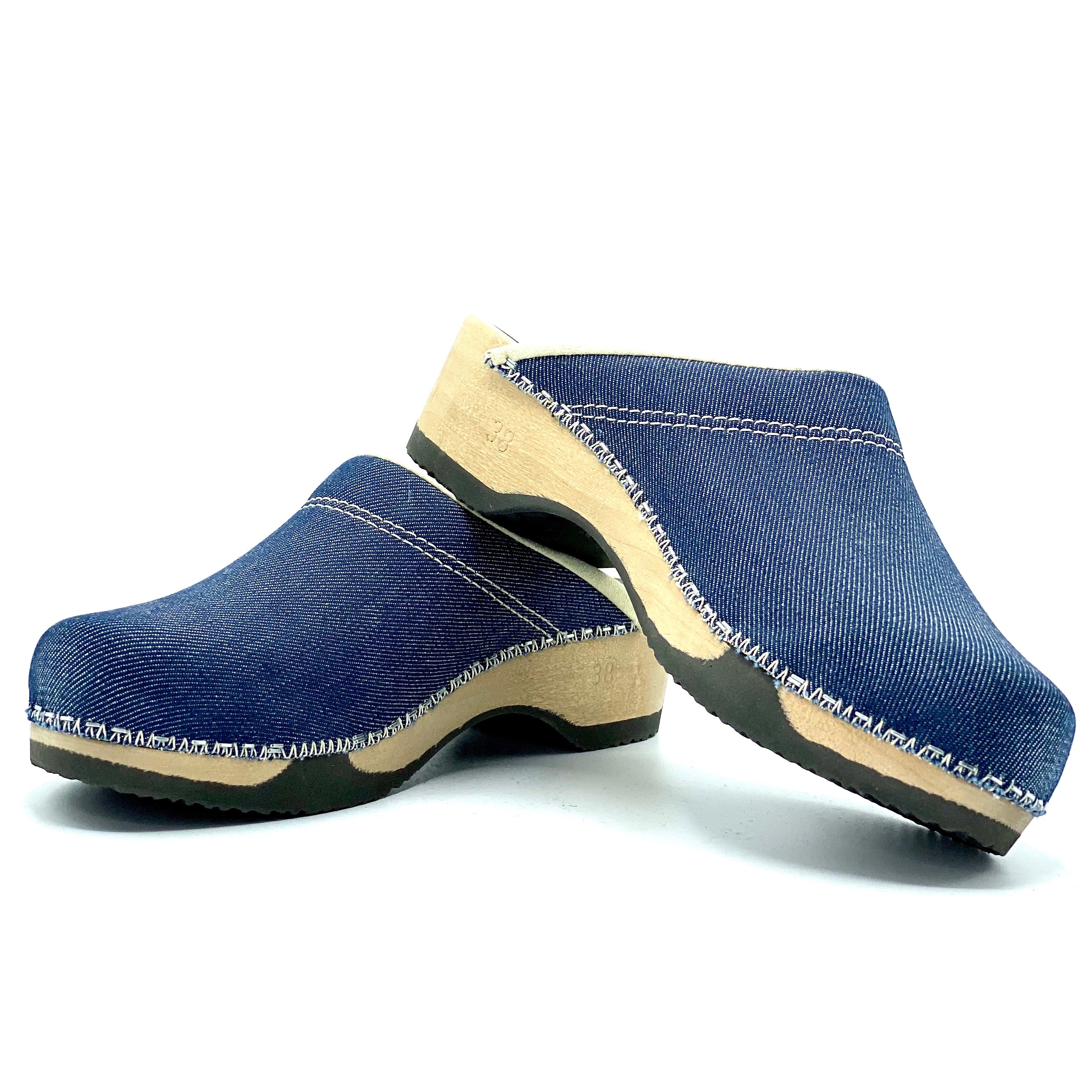 Embla Clogs | Japanese Raw Denim - MAGNAFIED.COM